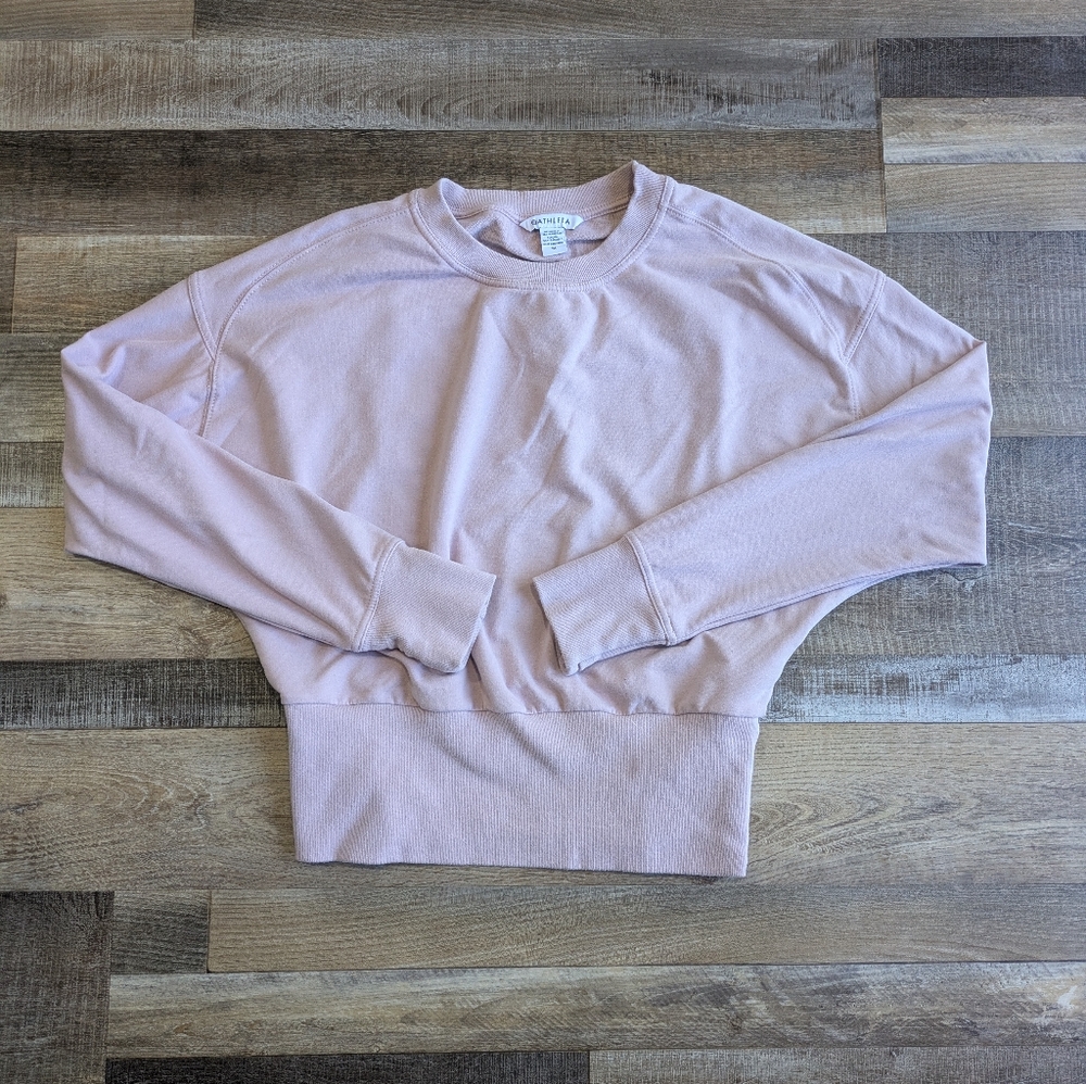 Athleta, light purple sweatshirt, women's medium